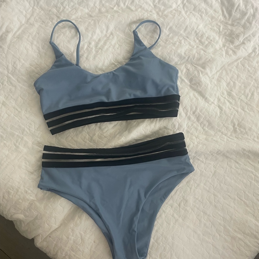 Stylish Blue Bikini Set